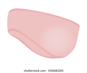 Los oídos rosados están más calientes. ilustración vectorial