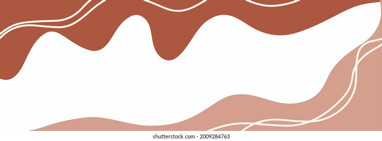 fondo de tono rosa y terrestre, Diseño mínimo para texto, empaque, ilustración vectorial.