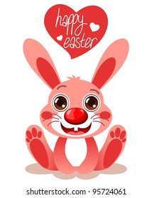 Pink Easter bunny