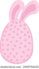 Pink Easter eggs. vector illustration.