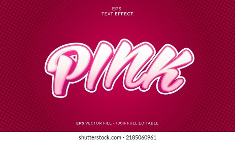 Pink Editable Text Effect Font