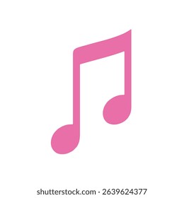Pink eighth note music symbol simple design - Powered by Shutterstock - Get 15% off with code: PIKWIZARD15