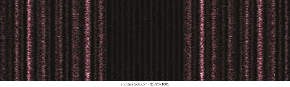 Pink Electronic Technology Background,Hi-tech Digital and sound wave Concept design,Free Space For text in put,Vector illustration.