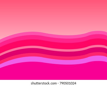 Pink Elegant Abstract Background. Pink Decorative Background. Abstract Pink Waves Background. Templates For Graphic,Banners,Presentations,Reports,Wallpaper.Vector Illustration.