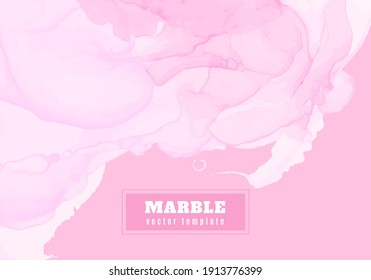Pink Elegant Background. Liquid Marble Paper. Graphic Modern Wall. Art Invitation. Rose Elegant Background. Watercolour Wedding Wallpaper. Fluid Splash. Vector Banner. Chic Elegant Background.
