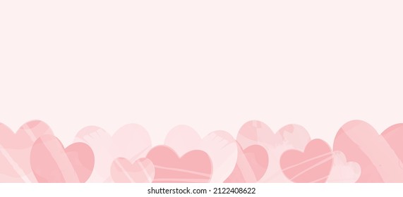 Rosa Eleganter Valentinstag-Hintergrund mit Herzen