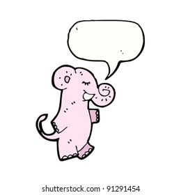 pink elephant cartoon