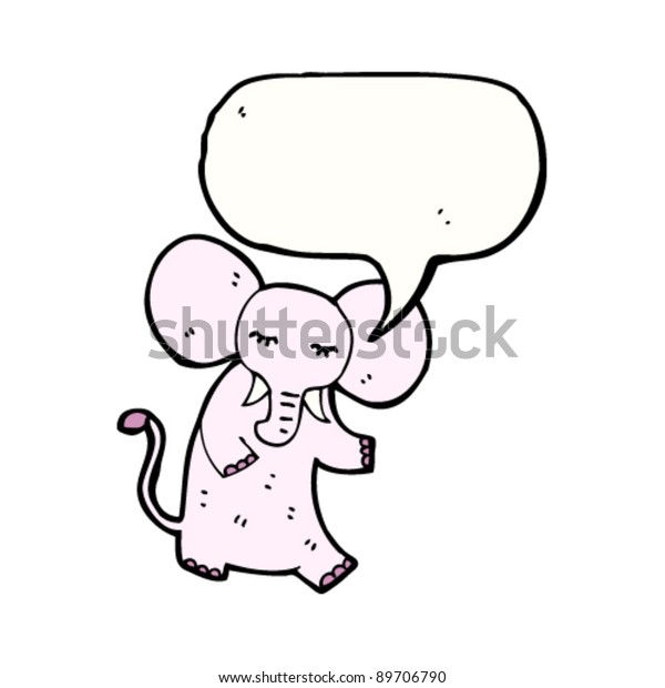 Pink Elephant Cartoon Character Stock Vector (Royalty Free) 89706790 ...