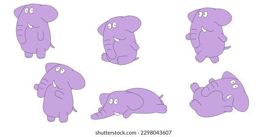 pink elephant puppet character for cartoon animation