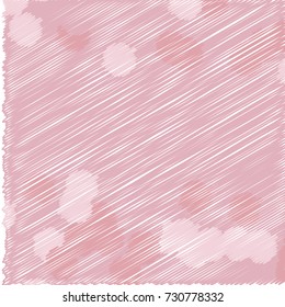 Pink Embroidered Bubbles of Different Color Tone and Size on Pink Background