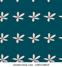 pink and emerald  vintage retro floral seamless vector pattern