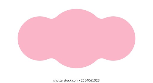 Pink empty label insignia badge