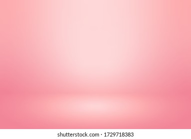 Pink empty room studio gradient used for background and display your products - Vector