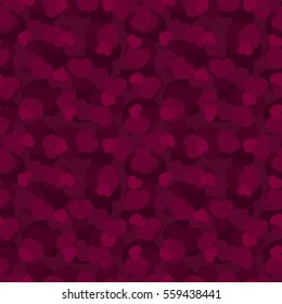 Pink endless hearts background vector