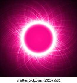 Pink energy ring abstract vector.(with free area in center)