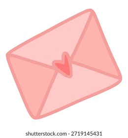 Sobre rosa sellando un mensaje especial, ideal para temas de amor o saludo