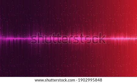 Pink Equalizer Sound Wave Background,technology and earthquake wave diagram concept,design for music studio and science,Vector Illustration.