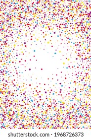 Pink Explosion Star Illustration. Sparkle Dot Decoration. Orange Confetti Christmas Background. Celebration Circle Illustration.