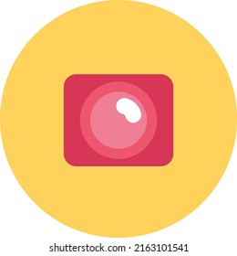 Pink eyeshadow, illustration, vector on a white background.