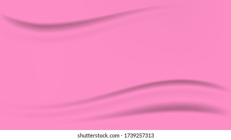 pink fabric cloth smooth for background, wavy fabric cloth pink color, pink gradient and wave curve for luxurious backdrop, fabric silk pink for wallpaper, clothes texture flowing and ripple, vector