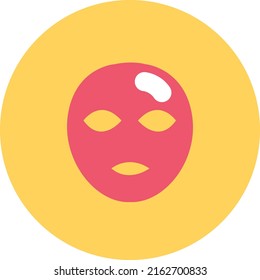 Pink facemask, illustration, vector on a white background.