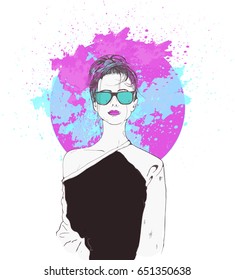 Pink fantasies, swag girl