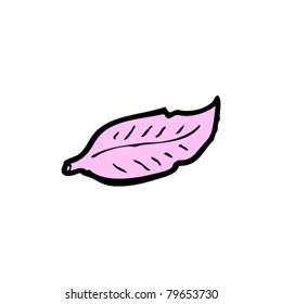 caricatura de plumas rosas