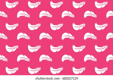 pink feather pattern