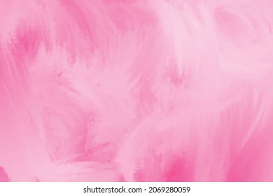 Pink feather wallpaper fluffy effect watercolor gouache