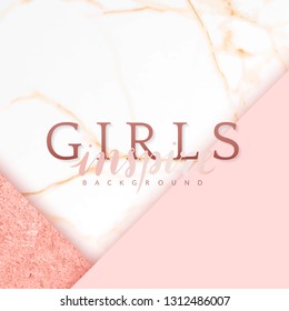 Vector de fondo geométrico rosa femenino