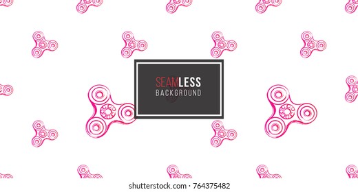 pink fidget spinner. Vector hand drawn fashion illustration on white background in watercolor style