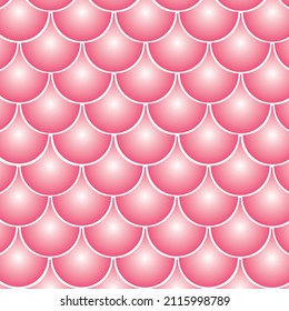 Pink Fish Scales Pattern Icon Or Vector Illustration in Vector Format