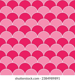 Patrón de escalas de peces rosados. patrón de escalas de peces. los peces escalan un patrón sin fisuras. Elementos decorativos, ropa, envoltura de papel, baldosas de baño, baldosas de pared, fondo, fondo.