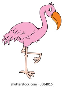 Pink flamingo