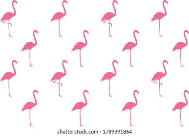 Ilustración de fondo de flamingo rosa