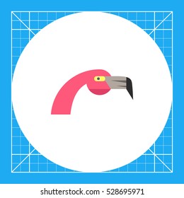 Pink flamingo head