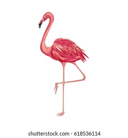 pink flamingo icon