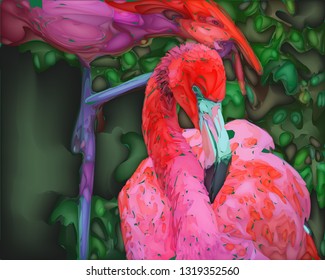 Pink flamingo - one of the largest representatives of its kind. The rest of them: Ordinary and Red flamingos. Andean and Chilean flamingos. Small and flamingo james.