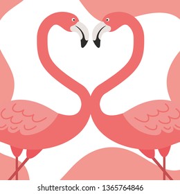 pink flamingo pattern isolated icon