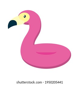 Diseño de flote de piscina Flamingo rosa