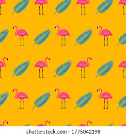 Fondo De Patrón Sin Maravilla De Flamingo Rosado. EPS10 de ilustración vectorial