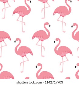 Pink Flamingo Seamless Repeat Pattern