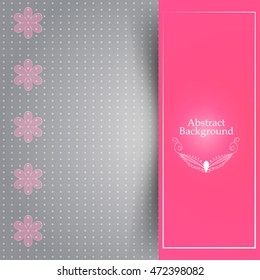 Pink floral abstract background