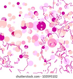 Pink floral background
