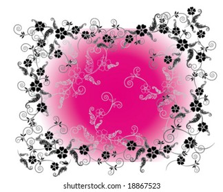 pink floral background