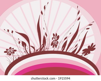 pink floral background