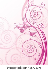 Pink floral background