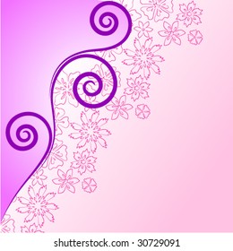 pink floral background