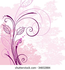 Pink floral background