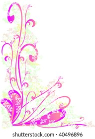 Pink floral background